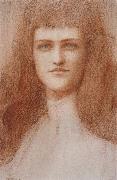 Fernand Khnopff Head of a Young Englishwoman oil painting reproduction